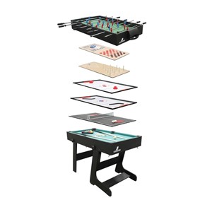 Table multi-jeux 16-en-1 noire