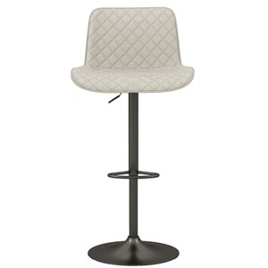 Dino-tabouret de bar en tissu beige (x2)