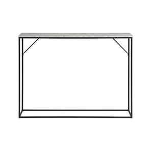 Chic-console décor travertin et métal 110x80 cm