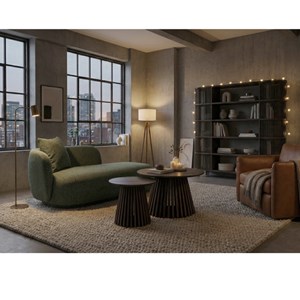 Dayton-méridienne en tissu vert