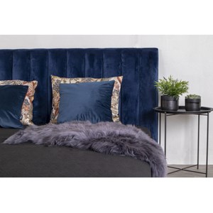 Fin-table d'appoint en acier noir ø47 cm