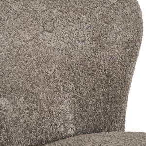 Mown-fauteuil en tissu bouclé taupe