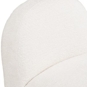 Svit-fauteuil lounge pivotant en tissu écru