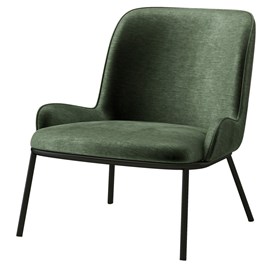 Alvin-fauteuil lounge en velours retro sauge