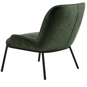 Alvin-fauteuil lounge en velours retro sauge