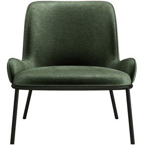 Alvin-fauteuil lounge en velours retro sauge