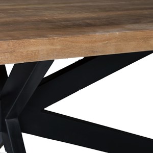 Manaus-table à manger 6 personnes 160 cm en bois massif