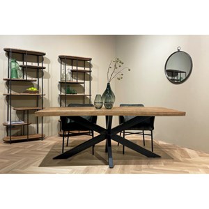 Manaus-table à manger 8 personnes 200 cm en bois massif