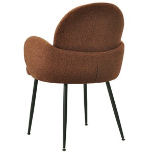 Alice-chaise en tissu cozy terracota (x2)