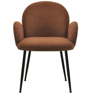 Alice-chaise en tissu cozy terracota (x2)