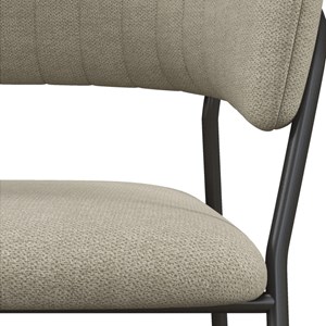 Luca-fauteuil de table en tissu lin (x2)
