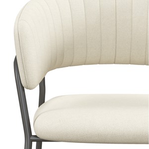 Luca-fauteuil de bar en tissu beige (x2)