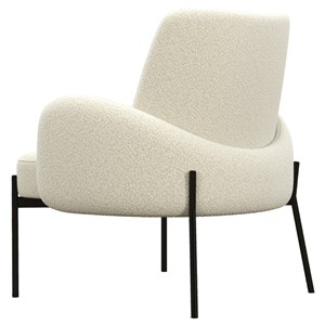 Alex-fauteuil en tissu cozy ecru