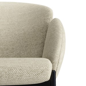 Candice-fauteuil de bar en tissu luxury grège(x2)