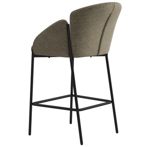 Candice-fauteuil de bar en tissu luxury taupe (x2)