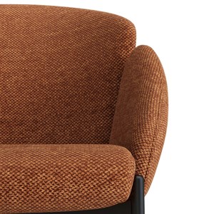 Candice-fauteuil de bar en tissu luxury terracotta (x2)