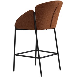 Candice-fauteuil de bar en tissu luxury terracotta (x2)