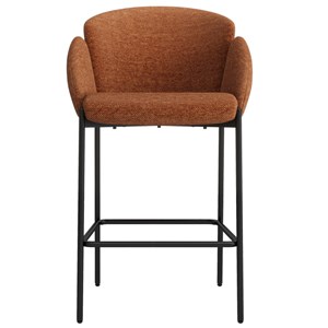 Candice-fauteuil de bar en tissu luxury terracotta (x2)