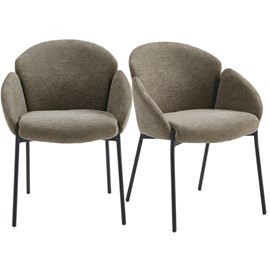 Candice-chaise en tissu luxury taupe (x2)