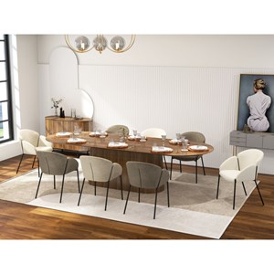 Candice-chaise en tissu luxury taupe (x2)