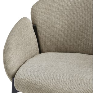 Candice-chaise en tissu luxury grège (x2)