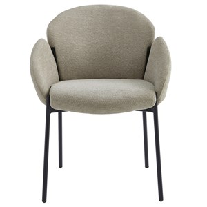 Candice-chaise en tissu luxury grège (x2)