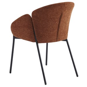 Candice-chaise en tissu luxury terracotta (x2)