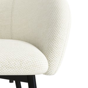 Chloe-fauteuil de bar en tissu luxury ecru (x2)