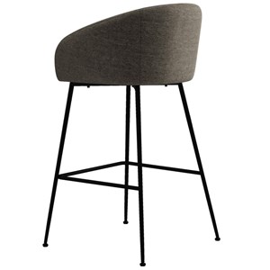 Chloe-fauteuil de bar en tissu luxury taupe (x2)