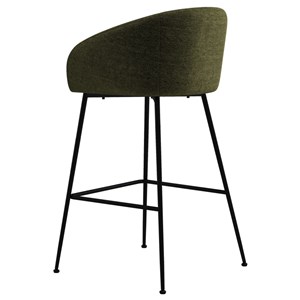 Chloe-fauteuil de bar en tissu luxury kaki x2)