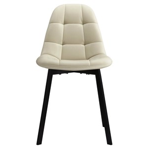 Stellia-chaise en velours beige (x2)