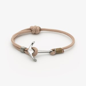 Bracelet ancre femme beige - hoëdic