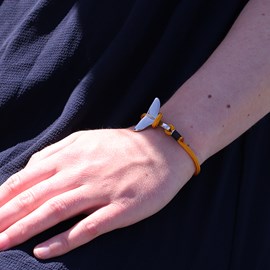 Bracelet baleine femme jaune – groix