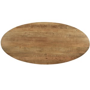 Macy-table à manger ovale 10 personnes 240 cm en bois massif