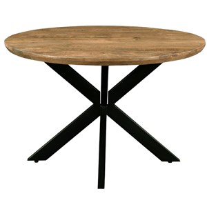 Macy-table à manger ronde 4 personnes 120 cm en bois massif