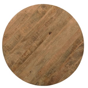 Macy-table à manger ronde 4 personnes 130 cm en bois massif