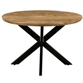 Macy-table à manger ronde 4 personnes 140 cm en bois massif