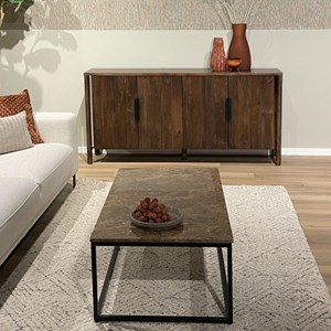 Milano-table basse 120x60 cm en marbre emperador