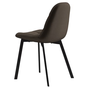 Stellia-chaise en velours marron (x4)