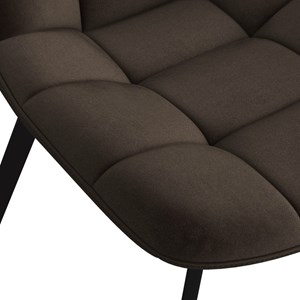 Stellia-chaise en velours marron (x4)