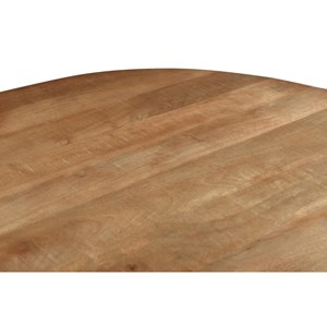 Sienne-table basse ovale en bois massif