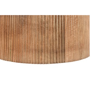 Sienne-table basse ovale en bois massif