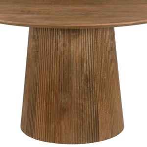 Sienne-table à manger ronde 4 personnes d130 cm en bois massif