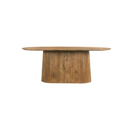 Sienne-table à manger ovale 8 personnes 200 cm en bois massif