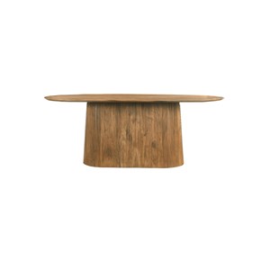 Sienne-table à manger ovale 8 personnes 200 cm en bois massif