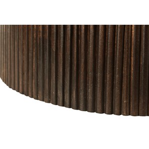 Sienne-table à manger ovale 10 personnes 230 cm en bois massif brun