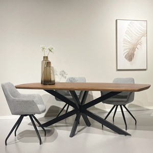 Skagen-table à manger 10 personnes 230 cm en bois massif
