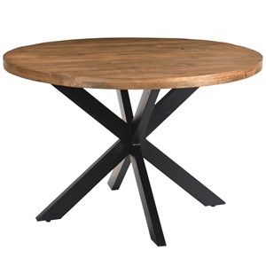 Bari-table à manger ronde 4 personnes d120 cm en bois massif
