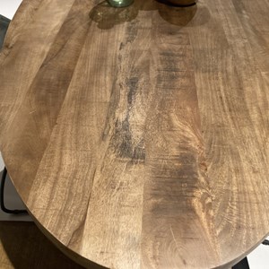 Bari-table à manger ronde 4 personnes d130 cm en bois massif