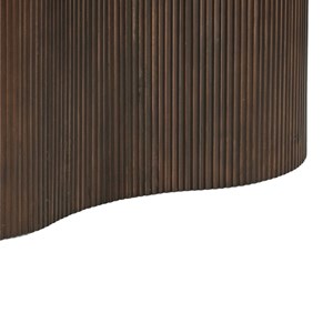 Seville-table à manger ovale 10 personnes 250 cm en bois massif brun